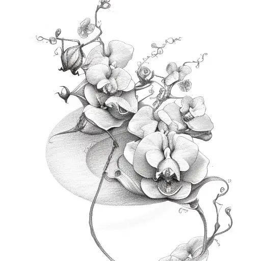 Rose And Orchid Vine