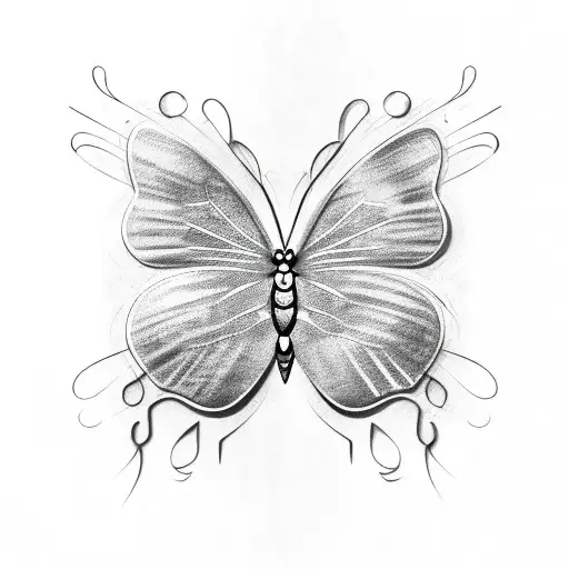 A Heart-shaped Butterfly Made Of Music Notes