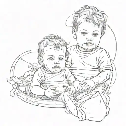 Son And Twin Baby Boys