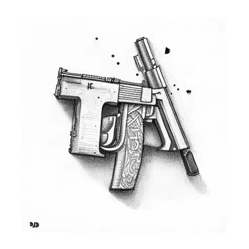 The Letter D And A Gun