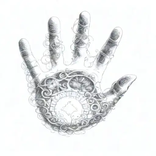 The Name Hadley Beautifully Woven Into The Hand Of A Baby