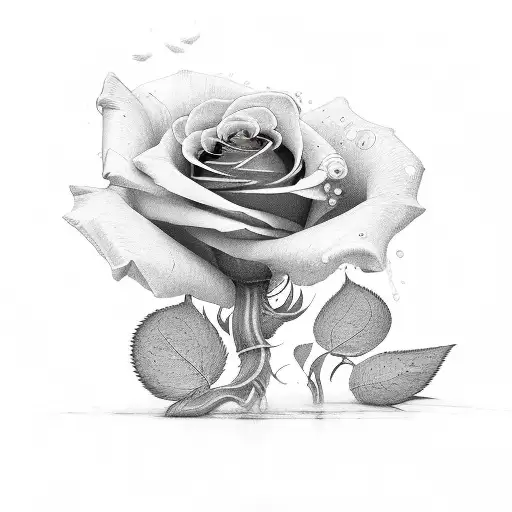 Lighter With Rose As Flame