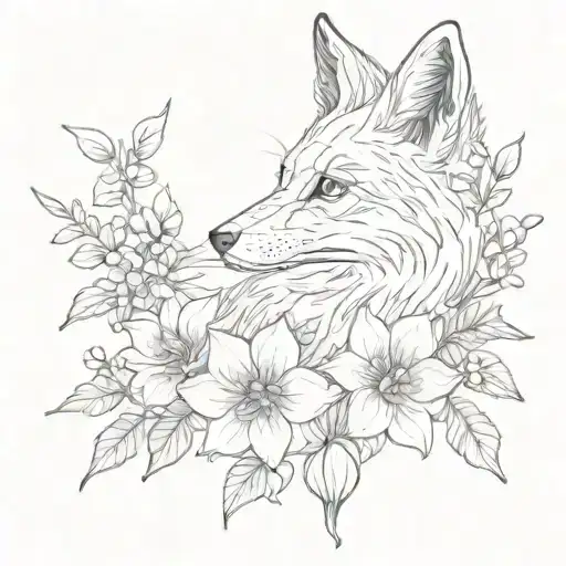 Fox And Larkspur Flower