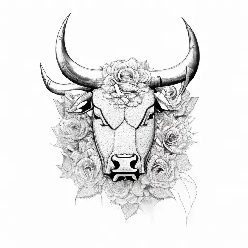 A Bull Made Of Roses