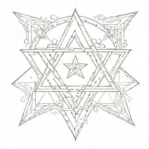 Soul Mates Celestial Heart Crown Diamond Star Of David