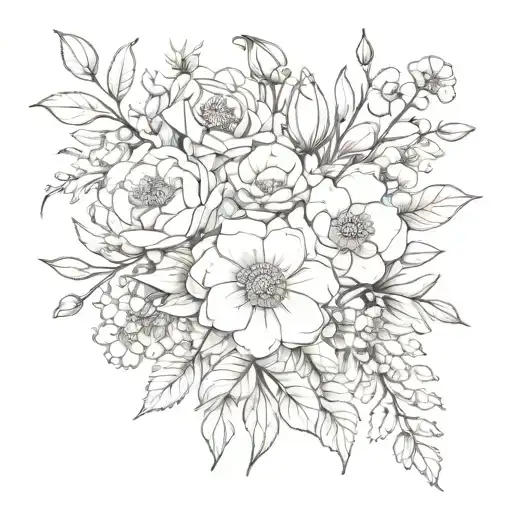 Birth Flower Bouquet