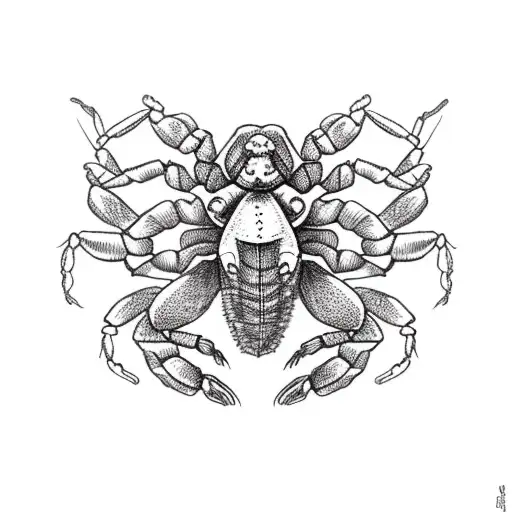 Scorpion On Woman's Face