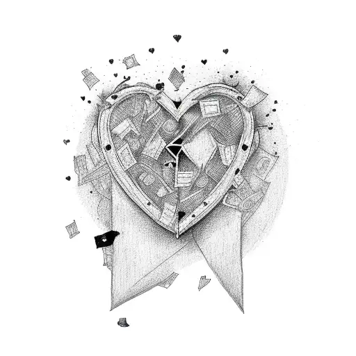 Trash Polka Crow Heart