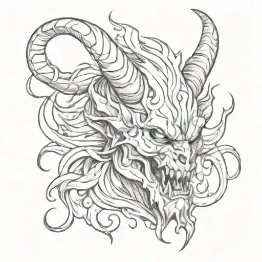 Demon With Horns