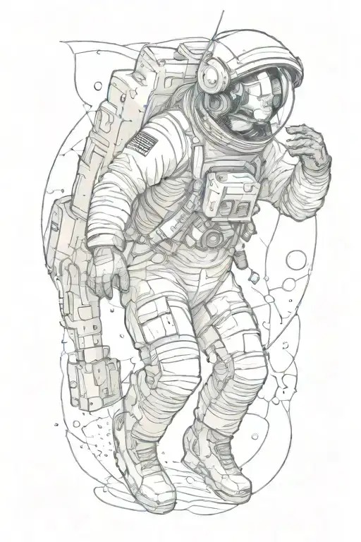 Astronaut Exploring