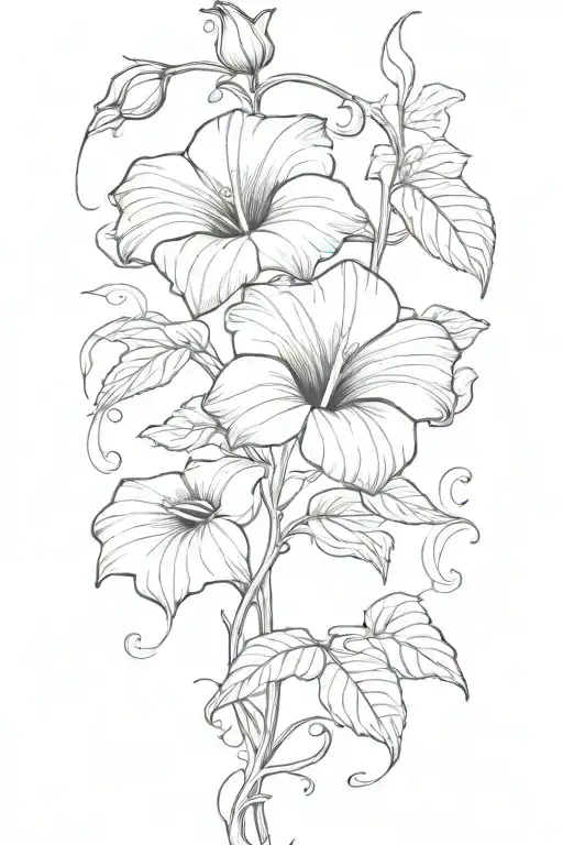 Single Stem Morning Glory