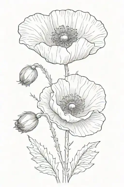 Small Poppy Flower
