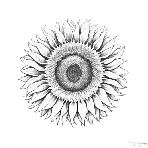 Sunflower With The Name Melenie