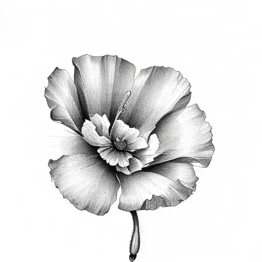 California Poppy With Name