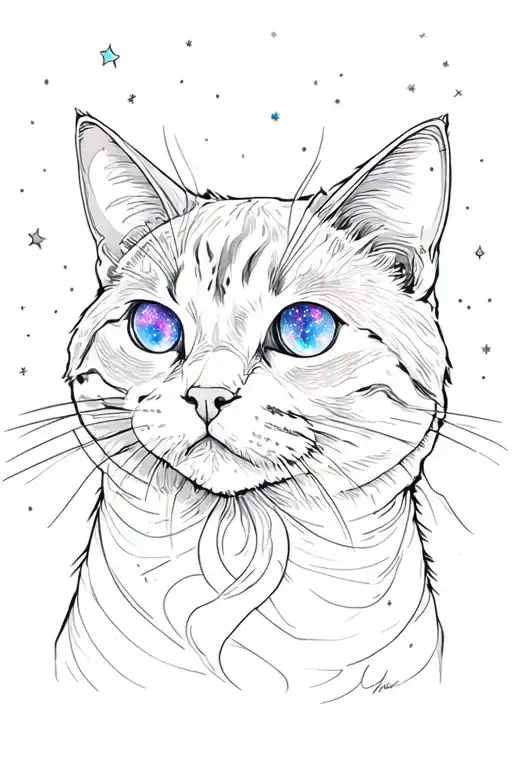 A Callic Cat Of Short Being A Nebula In The Center Of A Galaxy With Stars