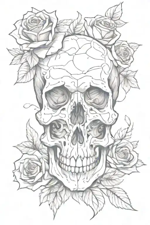 Skull And Roses