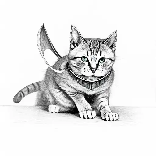 Cat With Bat Wings No Shading