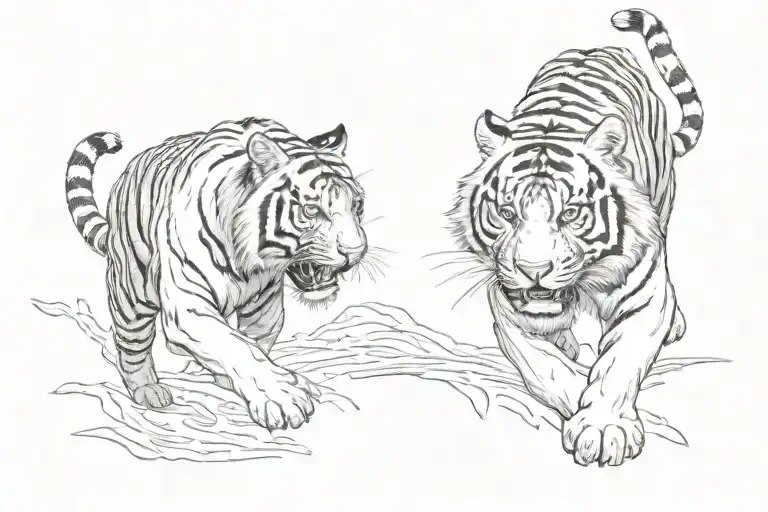 Tiger Fighting