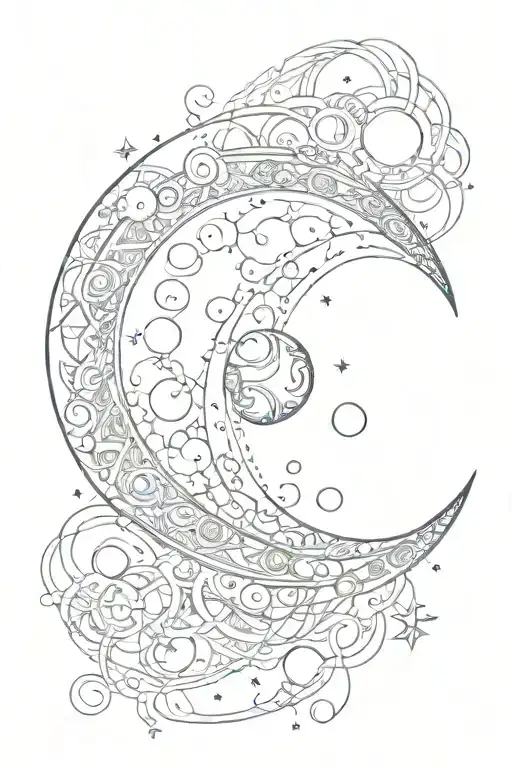 Moon And Infinity Symbols