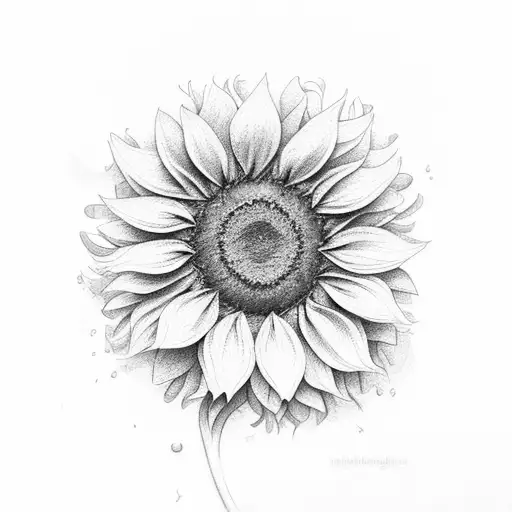 Thumbprint Sunflower