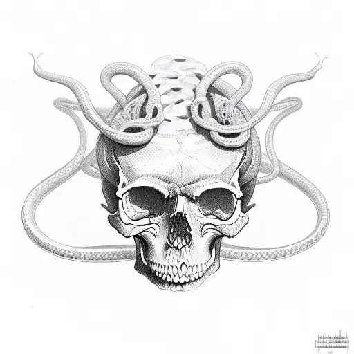 Skull And Snakes