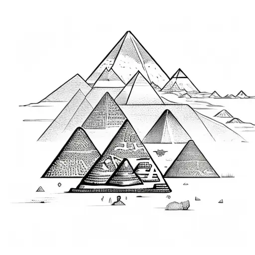 Egyption Landscape With Pyramids In The Background And The Word Faro Being Displayed