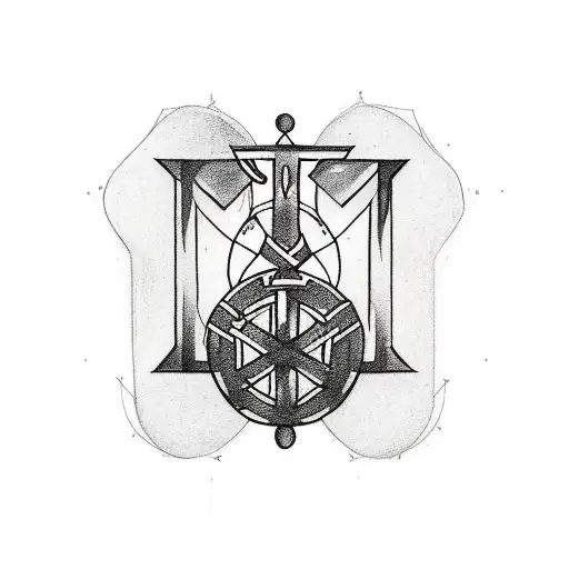 Incorporate Nordic Runes Into A Tattoo Representing The Client's Occupation As A Physical Therapist