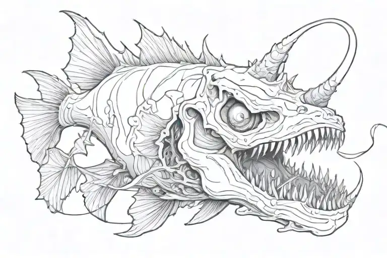 Anglerfish Skull
