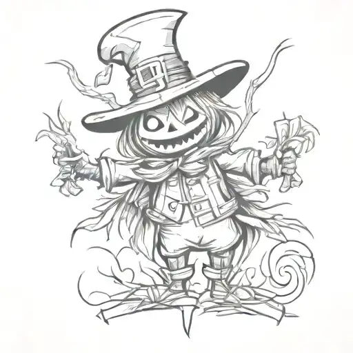 Cartoon Scarecrow