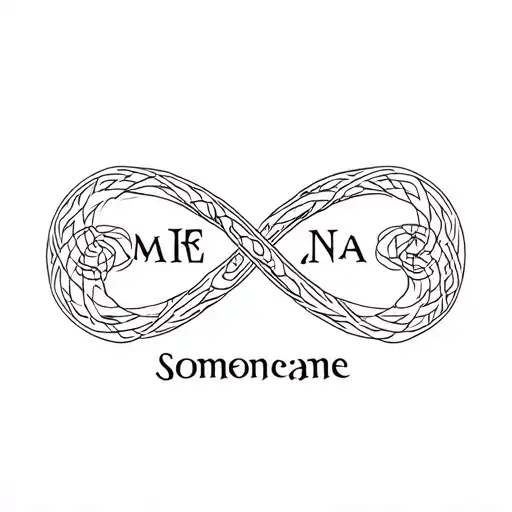 Infinty Symbol With Someone Name Intertwined