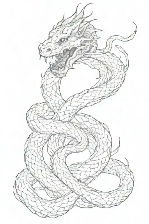 I Want A Snake And A Dragon Wrapped