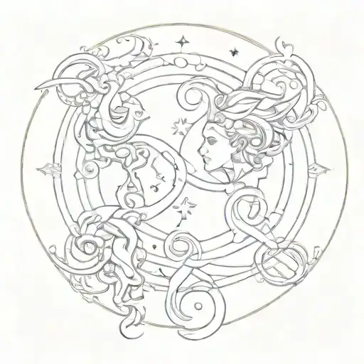 Infinity And Gemini Zodiac Sign