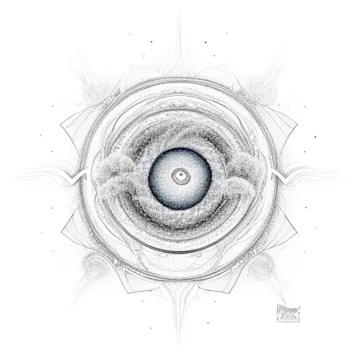 An Abstract Representation Of Psychic Energy Flowing Through A Cosmic Vortex