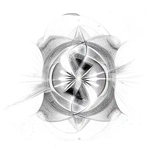 An Abstract Representation Of Psychic Energy Flowing Through A Cosmic Vortex