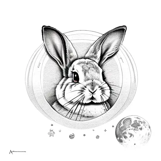 Bunny On Moon