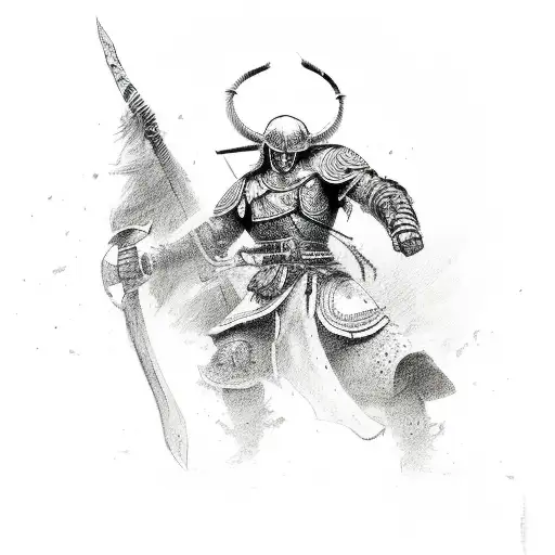 A Warrior Holds His Foe As He Dies