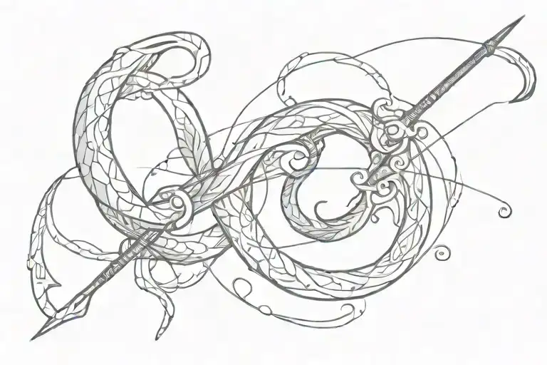 Fishing Hook Intertwined