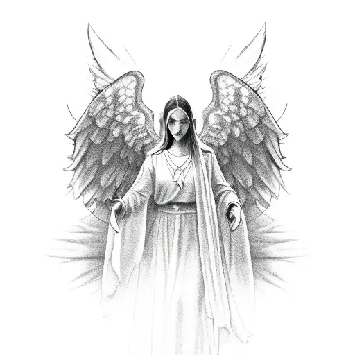 Heaven Gates And An Angel With Words Grans Angel