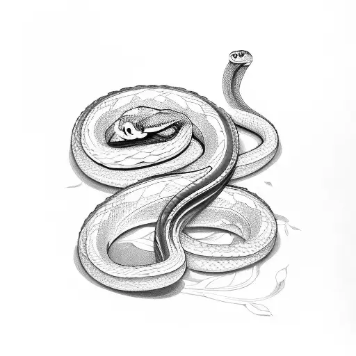 Snake With Thin Flowers