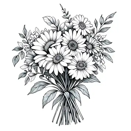 Family Birth Flower Bouquet