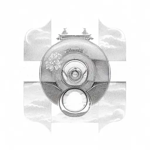 A Vintage Car With Japanese Kanji Symbols On Its Body