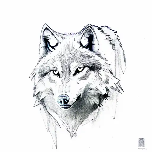 White Wolf In The Forrest