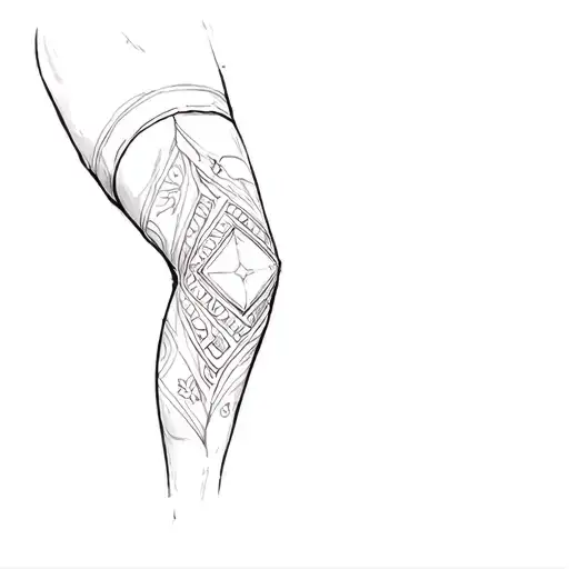 Simple Line Work Knee