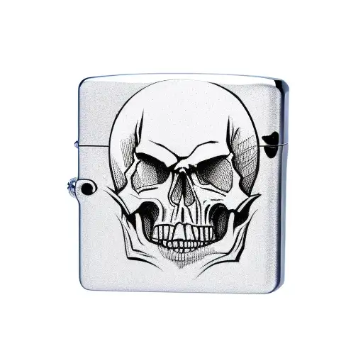 Zippo Lighter With Skull On It