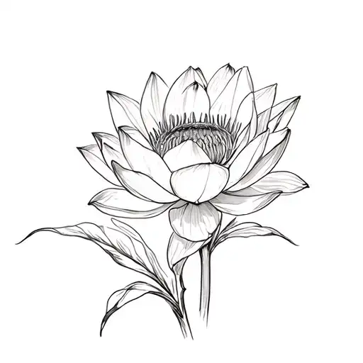 Lotus Flower Dalia And Tulipe