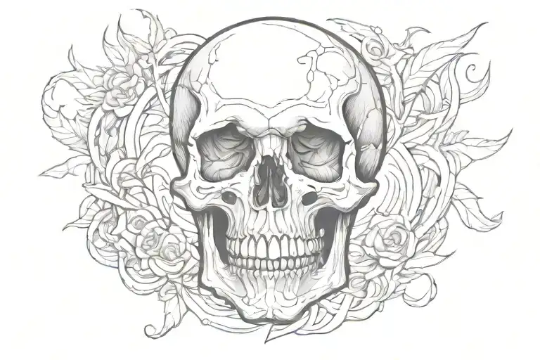 Skull Sleve Tattoo On My Arm