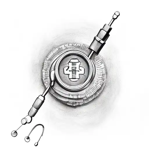 Stethoscope With The Symbol Of Medicine