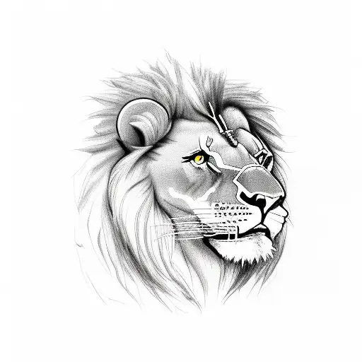 Recovering Addict With Lion And A Broken Pocket Watch