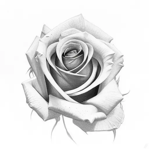 Rose Tattoo With The Words Look Good Feel Good In The Petals