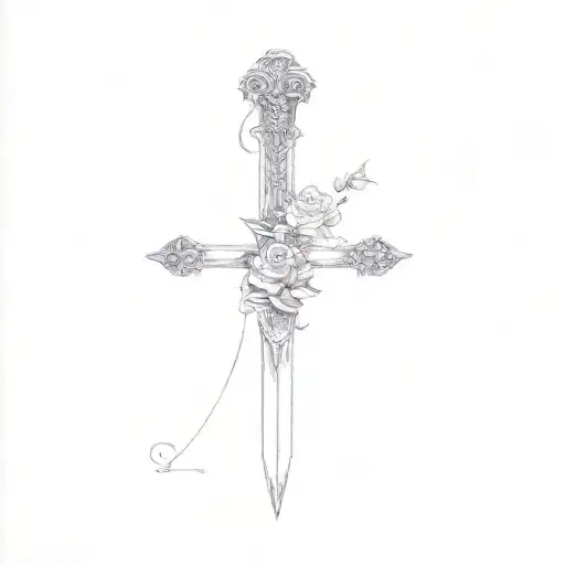 A Sword And Flowers